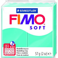 Cietējoša modelēšanas masa FIMO SOFT, 57 g, piparmētru krāsa (pepermint green) ( Gab. x 2 )