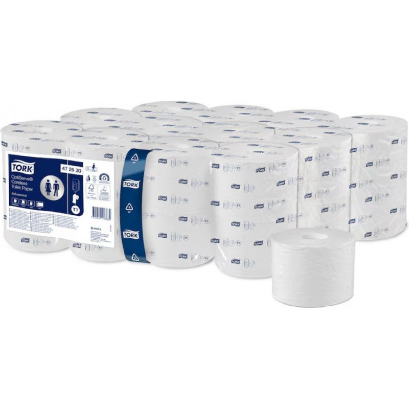 Tualetes papīrs TORK Obtiserve bezserdeņa, T7, 820 loksnes, 2 slāņi, 94.3m, 472630 ( Gab. x 24 )