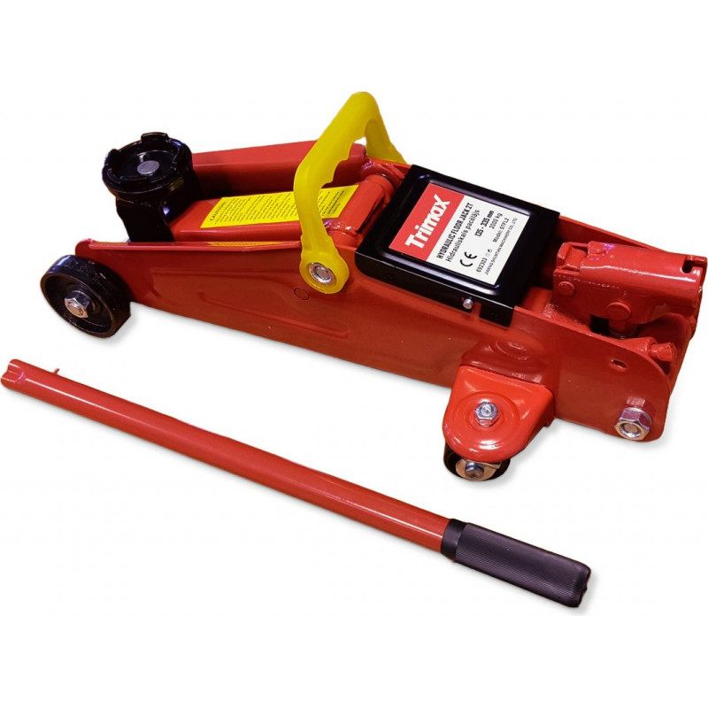 Hidrauliskais domkrats uz riteņiem futlārī, 2T, 130-330mm