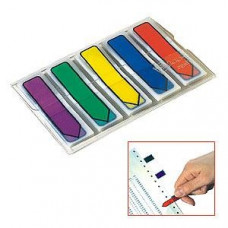 3M Indeksi 3M Post-it Bultiņu komplekts 12x43mm/20l. 5 krāsas