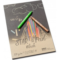 Zīmēšanas bloknote ar melnām lapām START A5, 20 lapas, 120 gsm