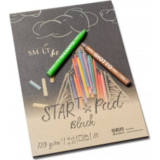 Zīmēšanas bloknote ar melnām lapām START A5, 20 lapas, 120 gsm