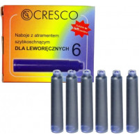 Tintes kapsulas CRESCO, 6 gab., ātri žūstoša tinte, zila krāsa