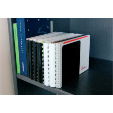 Grāmatu paliktnis Alco, 240x140x130 mm, melns ( Gab. x 2 )