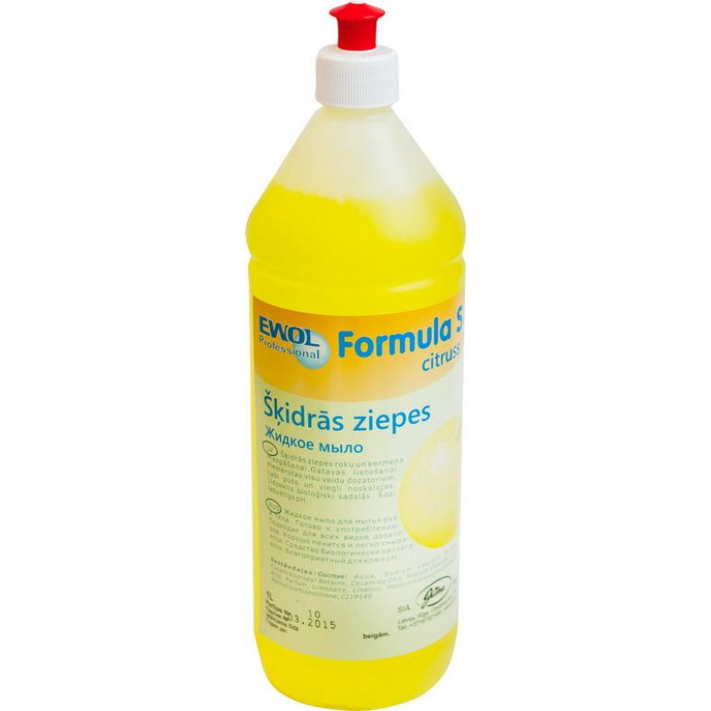 Šķidrās ziepes EWOL Professional Formula S, citrusu, 1 L ( Gab. x 2 )