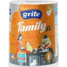 Family Virtuves dvielis Grite Family  XL,1 rullis, 2 slāņu, 250 loksnes, 45m ( Gab. x 2 )