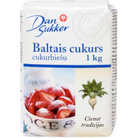 Cukurs DAN SUKKER, cukurbiešu, baltais, 1 kg ( Gab. x 2 )