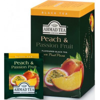 Melnā tēja AHMAD Alu PEACH & PASSION FRUIT, 20 x 2 g maisiņi paciņā ( Gab. x 2 )