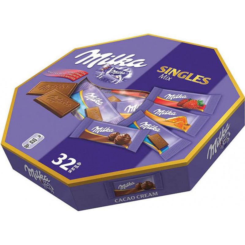 Šokolādes saldumu izlase MILKA Mix Single, 138 g