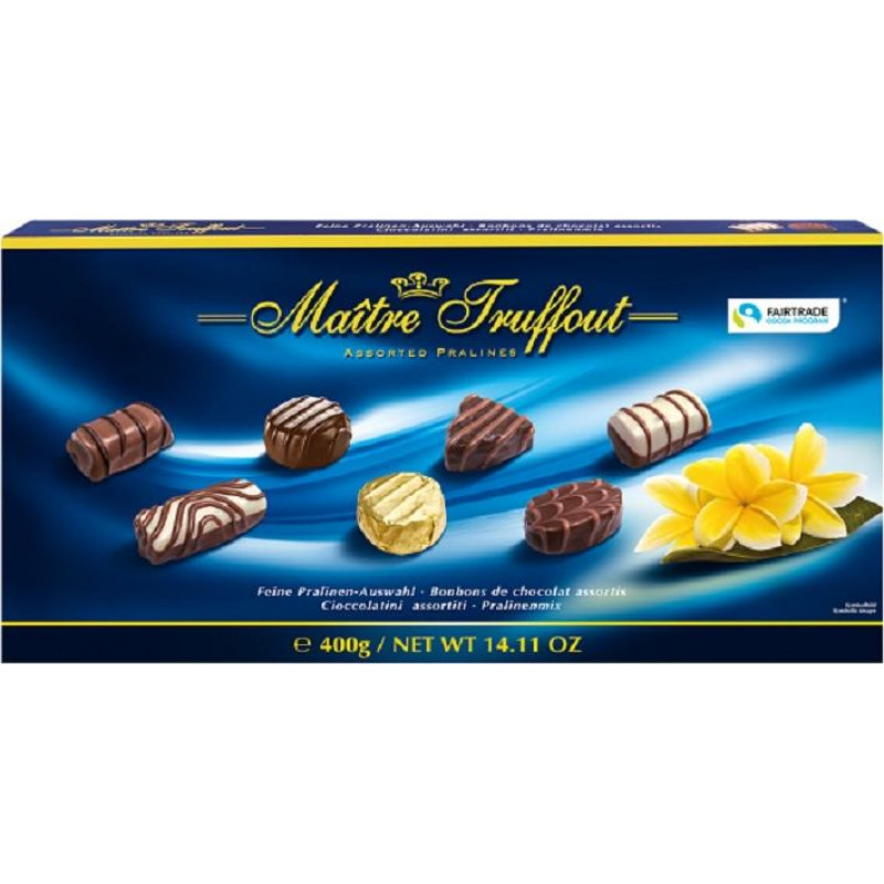 Pralinē konfekšu kārba MAITRE TRUFFOUT, 400g