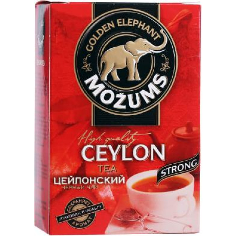 Melnā tēja MOŽUMS Ceilonas, Lielo lapu, beramā, 100 g ( Iepak. x 2 )