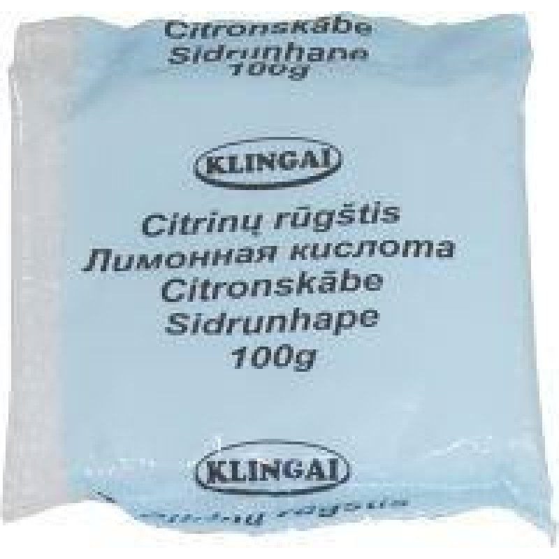 Citronskābe KLINGAI, 100g ( Iepak. x 3 )