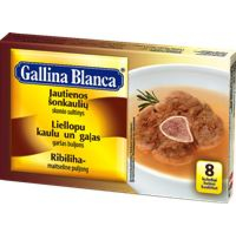 Liellopu gaļas buljons 8x10g, Gallina Blanca ( Iepak. x 5 )