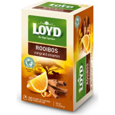 Sarkanā tēja LOYD ar apelsīniem un kanēli, 20x2 g ( Iepak. x 2 )