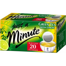 Zaļā tēja JUST A MINUTE ar citronu 20x1.4g ( Iepak. x 6 )