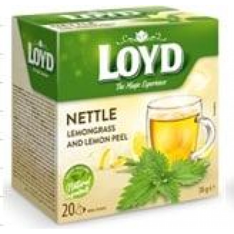 Nātru tēja LOYD Pyramids HERBAL ar citronu 20x 1,9 g ( Gab. x 2 )