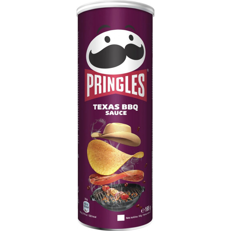 Pringles ar bārbekjū garšu, 165 g ( Gab. x 2 )