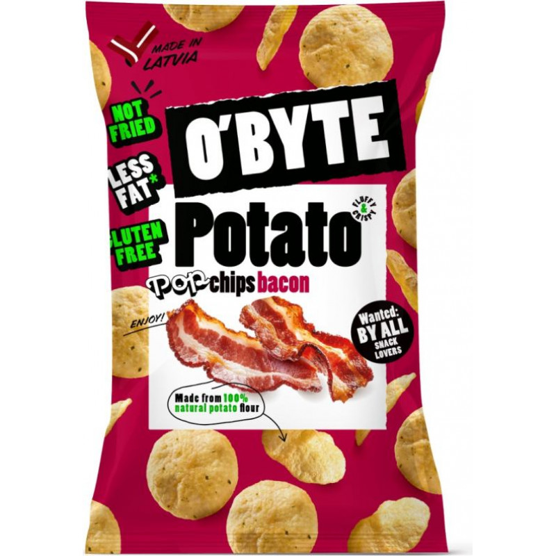 O'byte Kartupeļu čipsi ar bekona garšu 90g