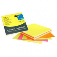 Līmlapiņas INFO NEON 75x75mm asorti,  100 lapas