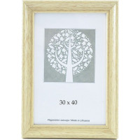 Foto rāmis, koka, 30x40 cm, koka krāsā, bez kājas