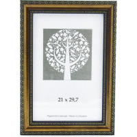 Foto rāmis, plastmasas, A4, 21x29,7 cm, brūnā krāsā ar ornamentu