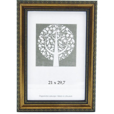 Foto rāmis, plastmasas, A4, 21x29,7 cm, brūnā krāsā ar ornamentu