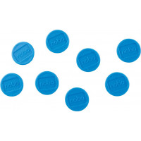 Tāfeles magnēti NOBO, 20 mm, 8 gab., zilā krāsā