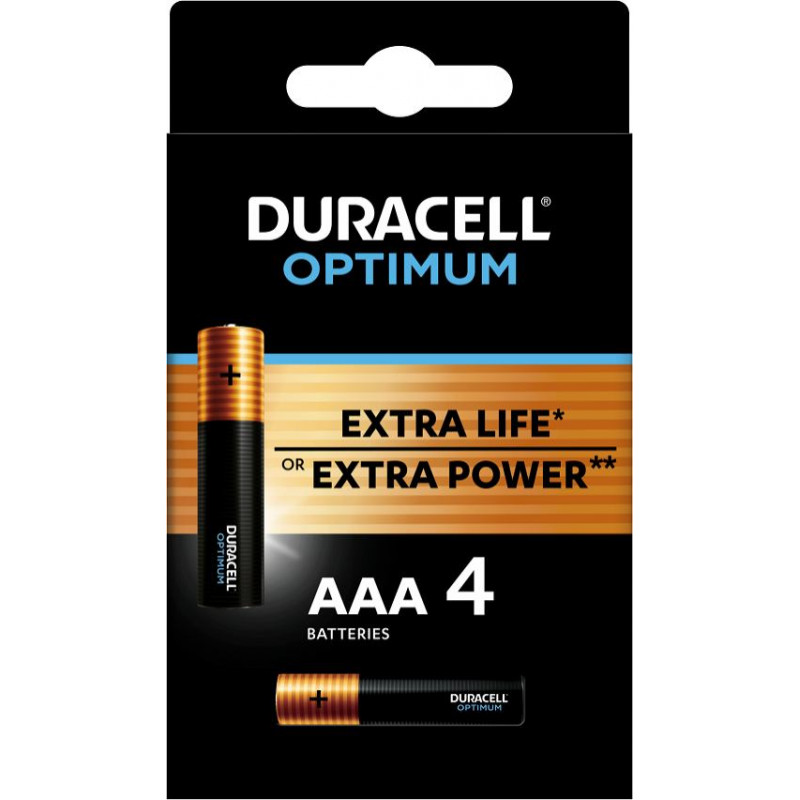 Baterijas DURACELL OPTIMUM AAA 4 gab.