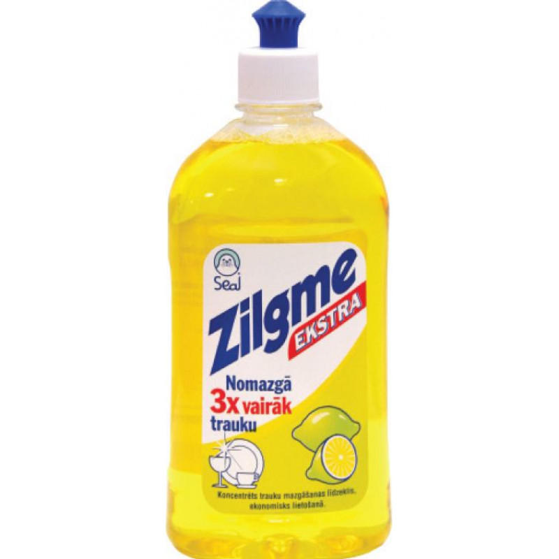 Trauku mazgāšanas līdzeklis ZILGME ar citronu smaržu, 500 ml ( Gab. x 2 )