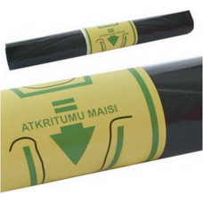 Atkritumu maisi BALTPLASTA, tilpums 250 L, 10 gab., 35 mkr, melni, LDPE, 100 x 115 cm ( Gab. x 2 )