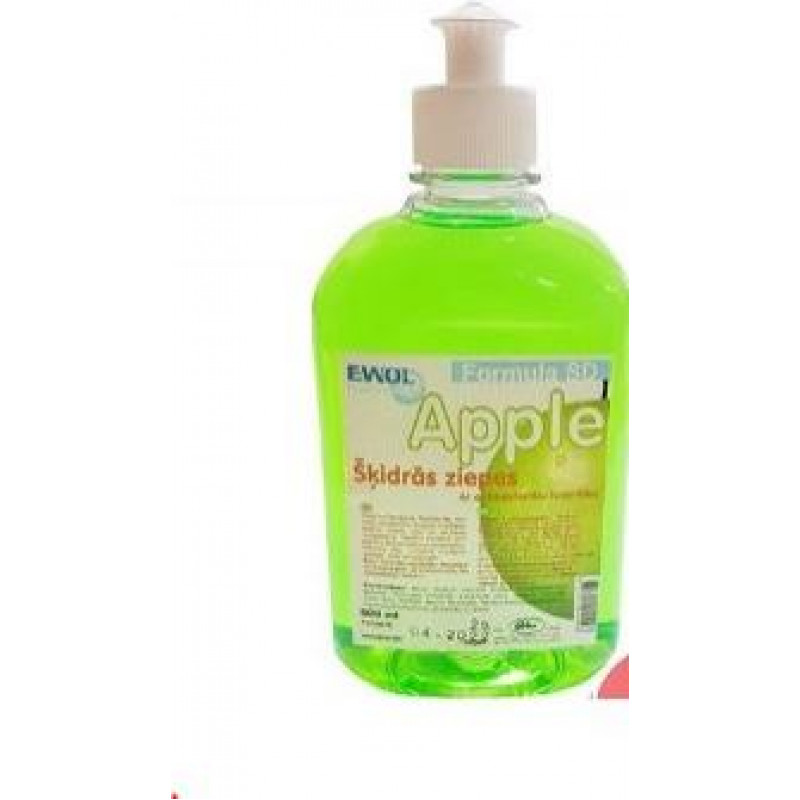 Šķidrās ziepes ar antibakteriālu iedarbību EWOL Professional Formula SD, ābolu, 500 ml ( Gab. x 2 )