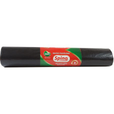 Atkritumu maisi SPINO, tilpums 300 L, 5 gab., 50 mkr, LDPE, 120 x 135 cm, melnā krāsā ( Gab. x 2 )