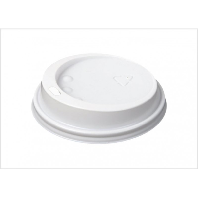 Vāciņš kartona glāzei 180 ml, D70mm, 100 gab., baltā krāsā ( Iepak. x 5 )