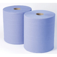 Industriālais papīrs, neutral, 2 slāņi, 360mx36cm, D27cm, zils, 2gab
