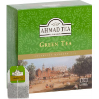 Zaļā tēja AHMAD GREEN, 100 maisiņi paciņā