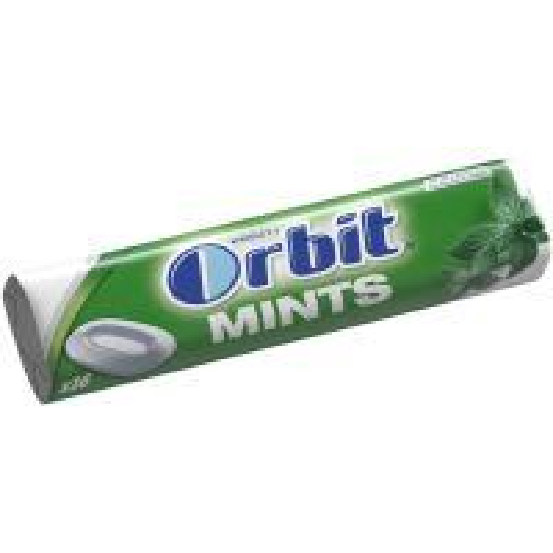 ORBIT Spearmint roll Mints Stickpack 16 gab. ( Gab. x 5 )