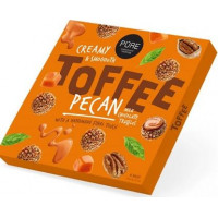 Piena šokolādes trifeles ar īrisa krēma pildījumu un pekanriekstu dekoru Toffee 135g.