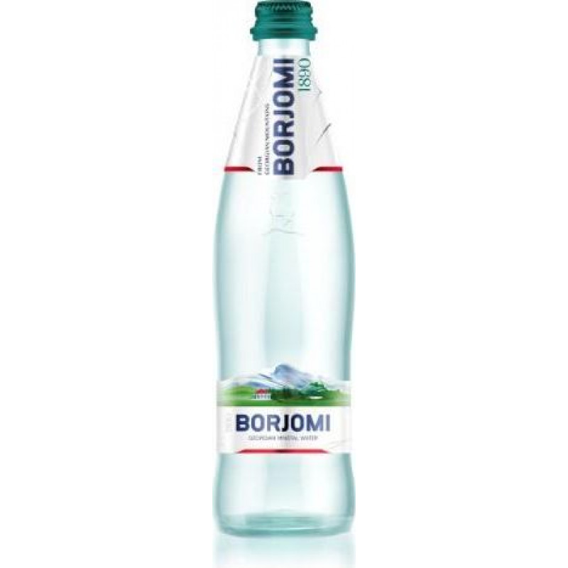 Borjomi Minerālūdens BORJOMI, stiklā, 0.5 l ( Iepak. x 12 )