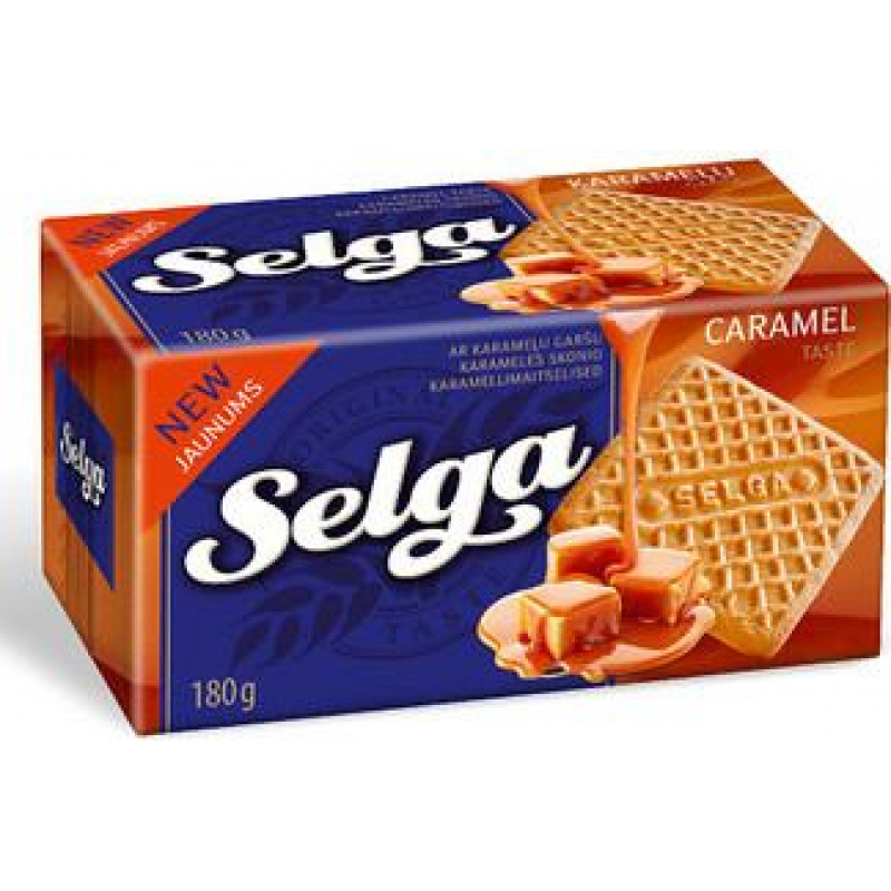 Cepumi SELGA ar karameļu garšu, 180g ( Gab. x 3 )
