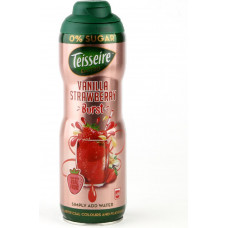 Sīrups TEISSEIRE Zemeņu vaniļas, bez cukura, 0.6l