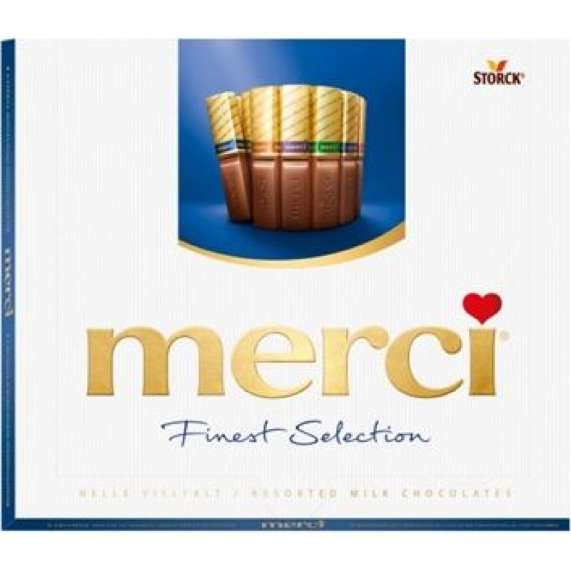 Piena šokolādes izlase MERCI, 250g