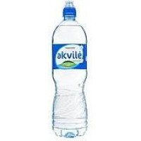Naturāls minerālūdens AKVILE sport cap, negāzēts, 1l ( Gab. x 6 )