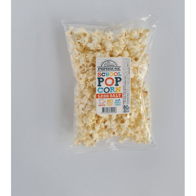 Pophouse Popkorns sāļais POPHOUSE Skolas, 50g ( Gab. x 5 )