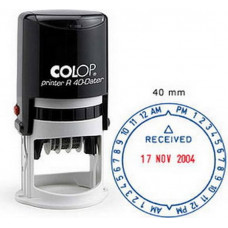 Zīmogs COLOP Printer R40 Dater 03(ciparu) zila tinte