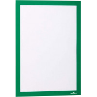Pašlīpoša kabata DURABLE DURAFRAME® ar rāmi zaļš krāsā, A4 formāts, 2 gab./ iepak.