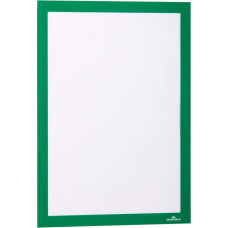 Pašlīpoša kabata DURABLE DURAFRAME® ar rāmi zaļš krāsā, A4 formāts, 2 gab./ iepak.