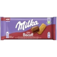 Piena šokolādes tāfelīte MILKA Biscoff, 90 g