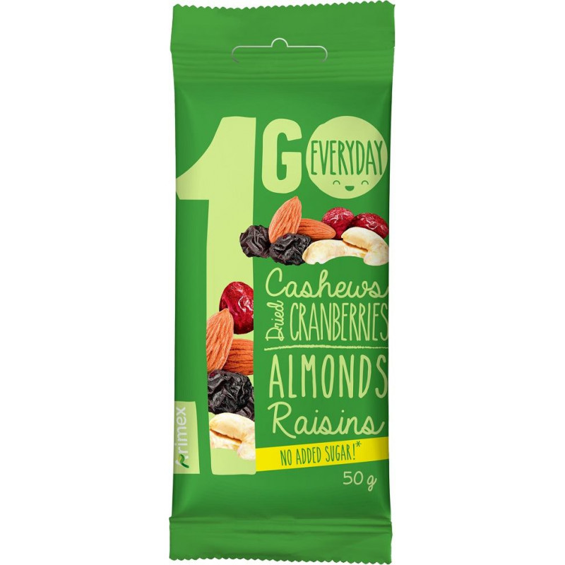 Riekstu un žāvēto ogu maisījums 1GO, 50g ( Gab. x 3 )