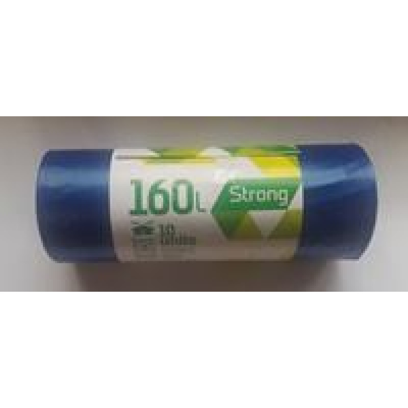 Atkritumu maisi SORTEX, 160L, 75x115 cm, 50 mk, zili, 10 gab. ( Gab. x 5 )