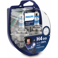 Philips Autospuldzes PHILIPS H4 55W Racing Vision +200%, 2gab.